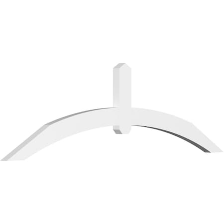 Ekena Millwork Archdale Architectural Grade PVC Gable Bracket, 72"W x 21"H x 2"D x 4"F, 7/12 Pitch GBP072X21X0204ARC00